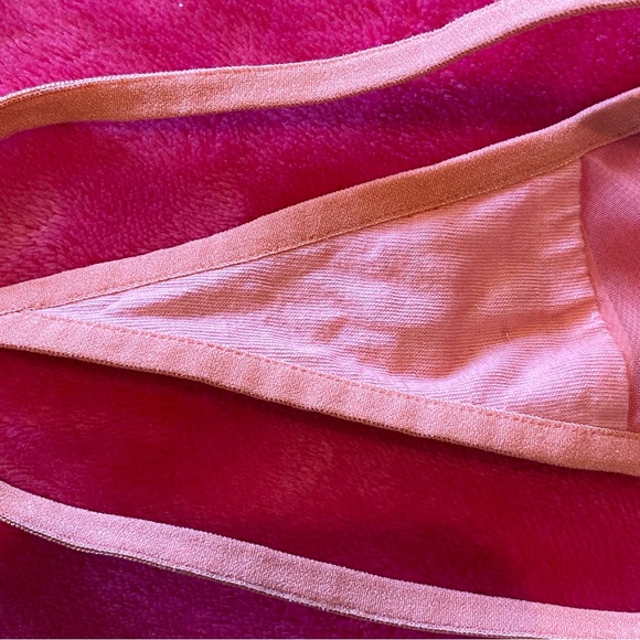 La Senza 2 Piece Sheer Coral Ruffle Chemise Sleep Set - Picture 13 of 16